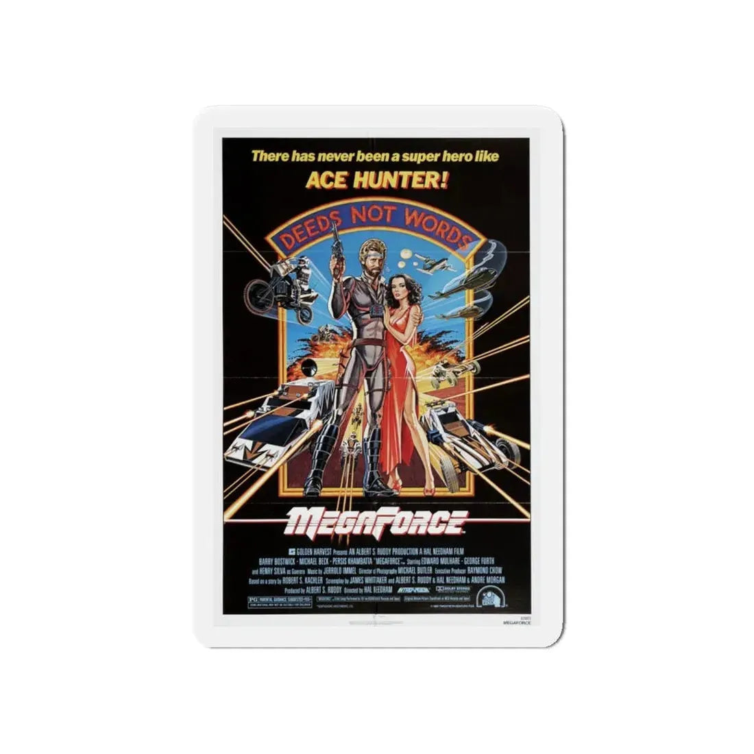 MEGAFORCE 1982 Movie Poster - Refrigerator Magnet - The Sticker Space