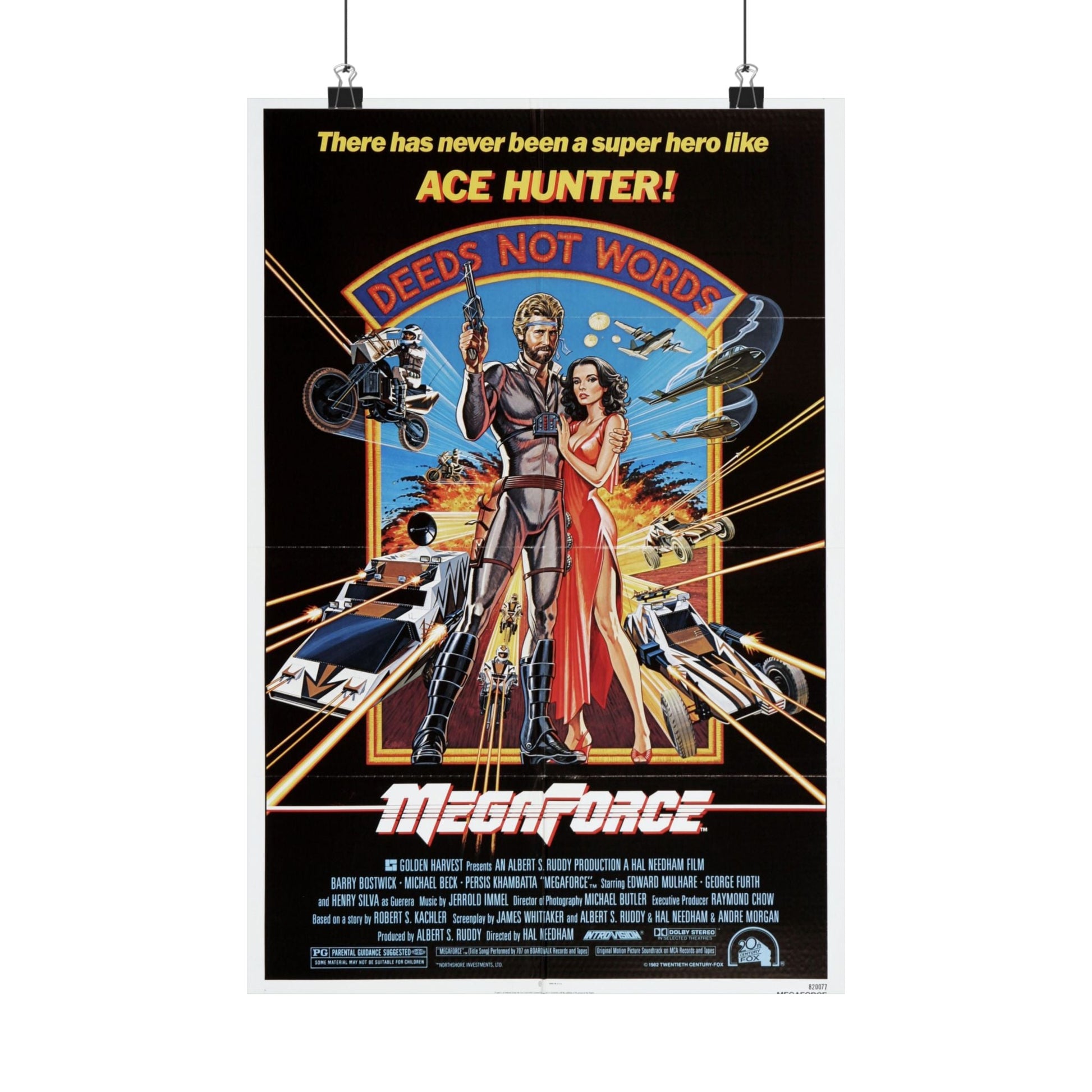 MEGAFORCE 1982 - Paper Movie Poster-12″ x 18″-The Sticker Space