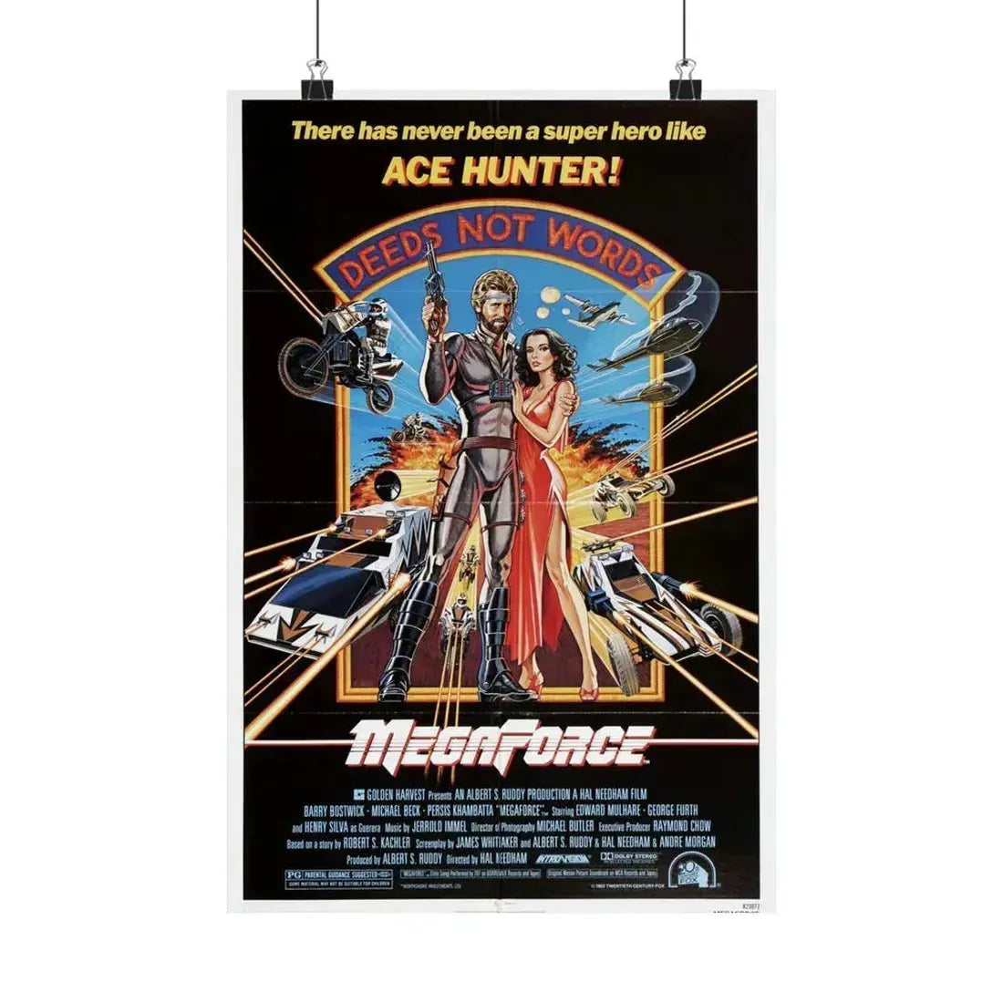 MEGAFORCE 1982 - Paper Movie Poster 12″ x 18″ Matte - The Sticker Space