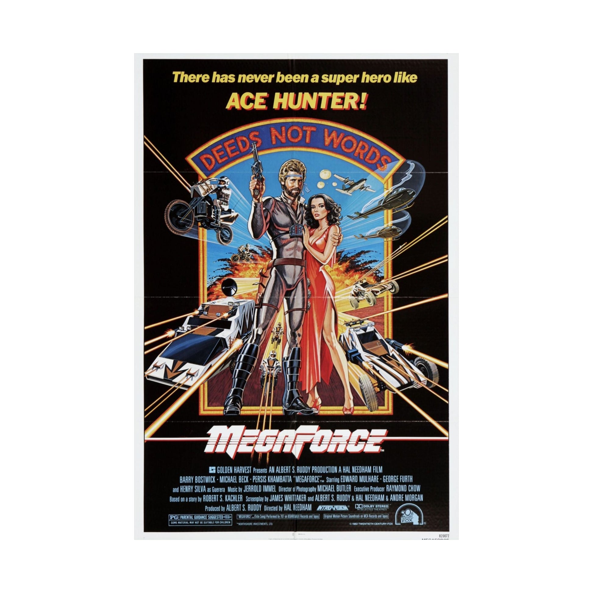 MEGAFORCE 1982 - Paper Movie Poster-The Sticker Space