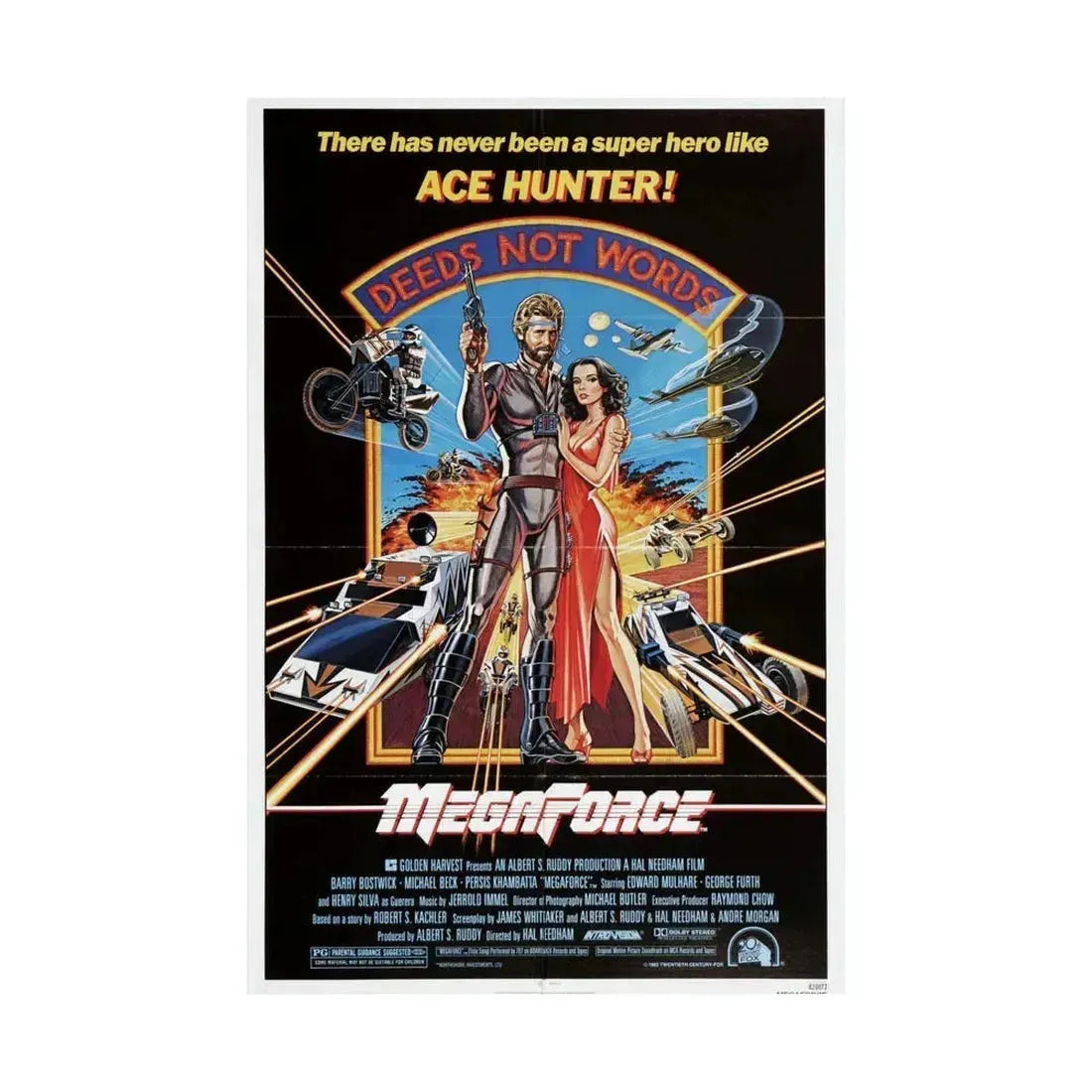 MEGAFORCE 1982 - Paper Movie Poster - The Sticker Space