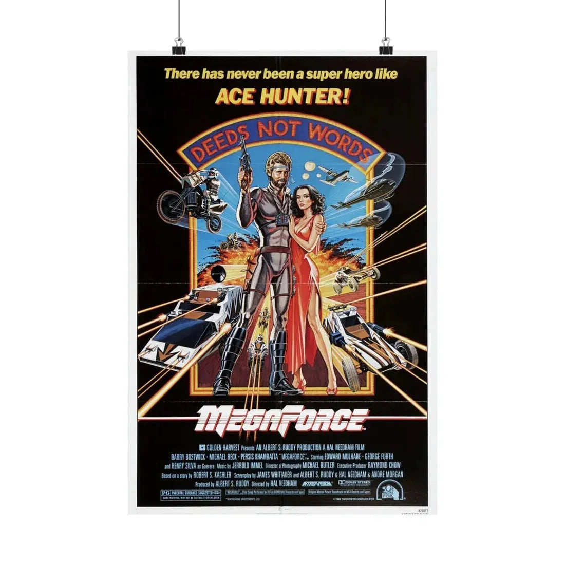 MEGAFORCE 1982 - Paper Movie Poster - The Sticker Space
