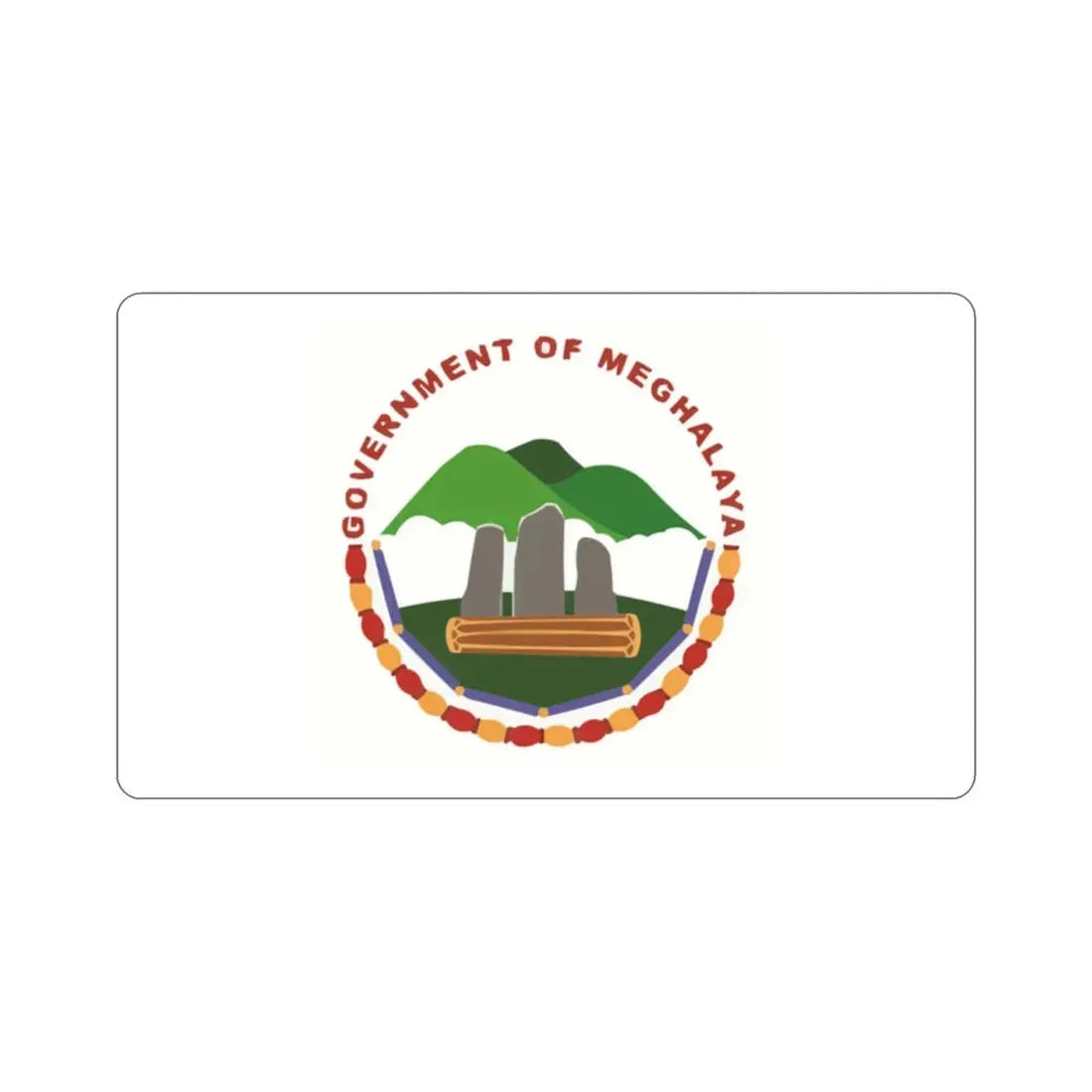 Meghalaya Flag (India) STICKER Vinyl Die-Cut Decal 2 Inch - The Sticker Space