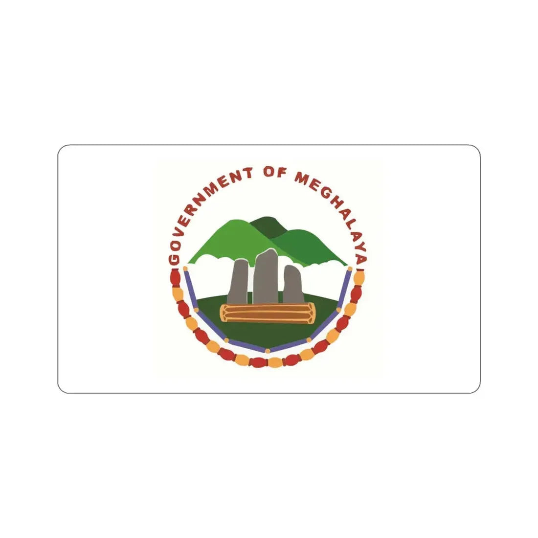 Meghalaya Flag (India) STICKER Vinyl Die-Cut Decal 4 Inch - The Sticker Space