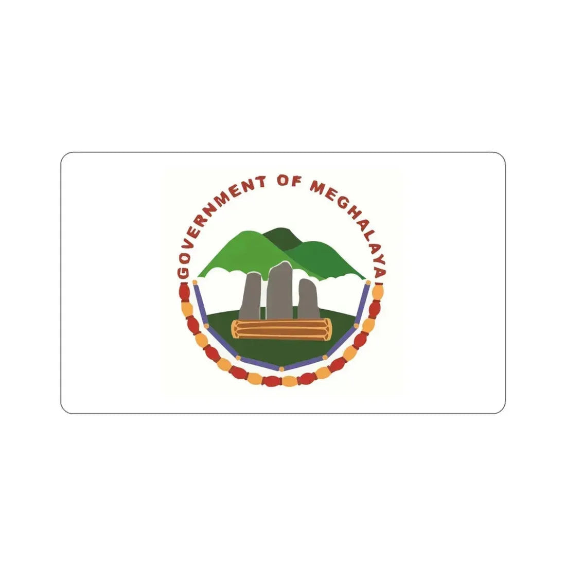 Meghalaya Flag (India) STICKER Vinyl Die-Cut Decal 5 Inch - The Sticker Space