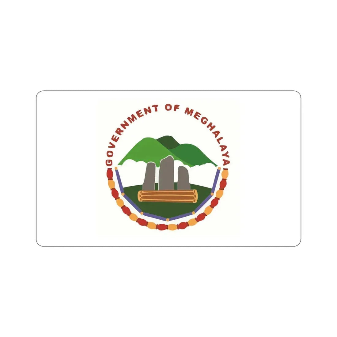 Meghalaya Flag (India) STICKER Vinyl Die-Cut Decal 6 Inch - The Sticker Space