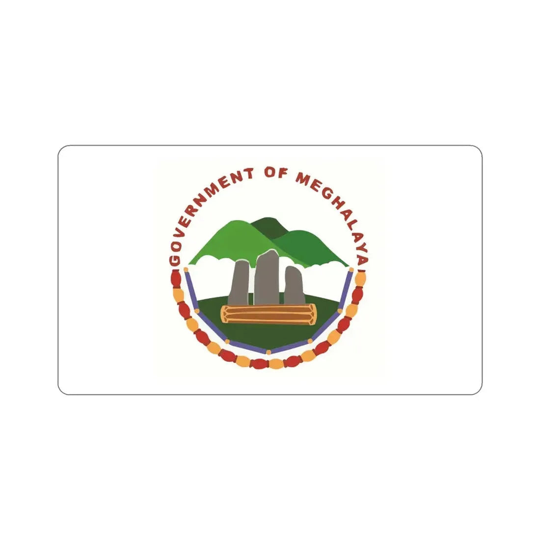 Meghalaya Flag (India) STICKER Vinyl Die-Cut Decal - The Sticker Space