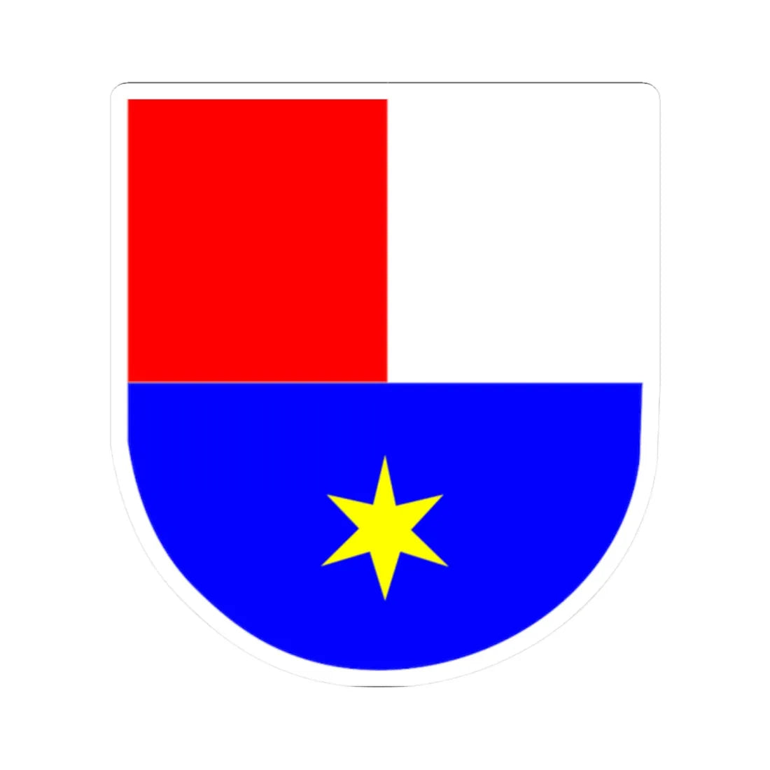 Međimurska županija grb (Croatia) (Coat of Arms) STICKER Vinyl Kiss-Cut Decal 2 Inch White - The Sticker Space