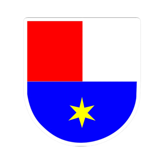 Međimurska županija grb (Croatia) (Coat of Arms) STICKER Vinyl Kiss-Cut Decal 2 Inch White - The Sticker Space