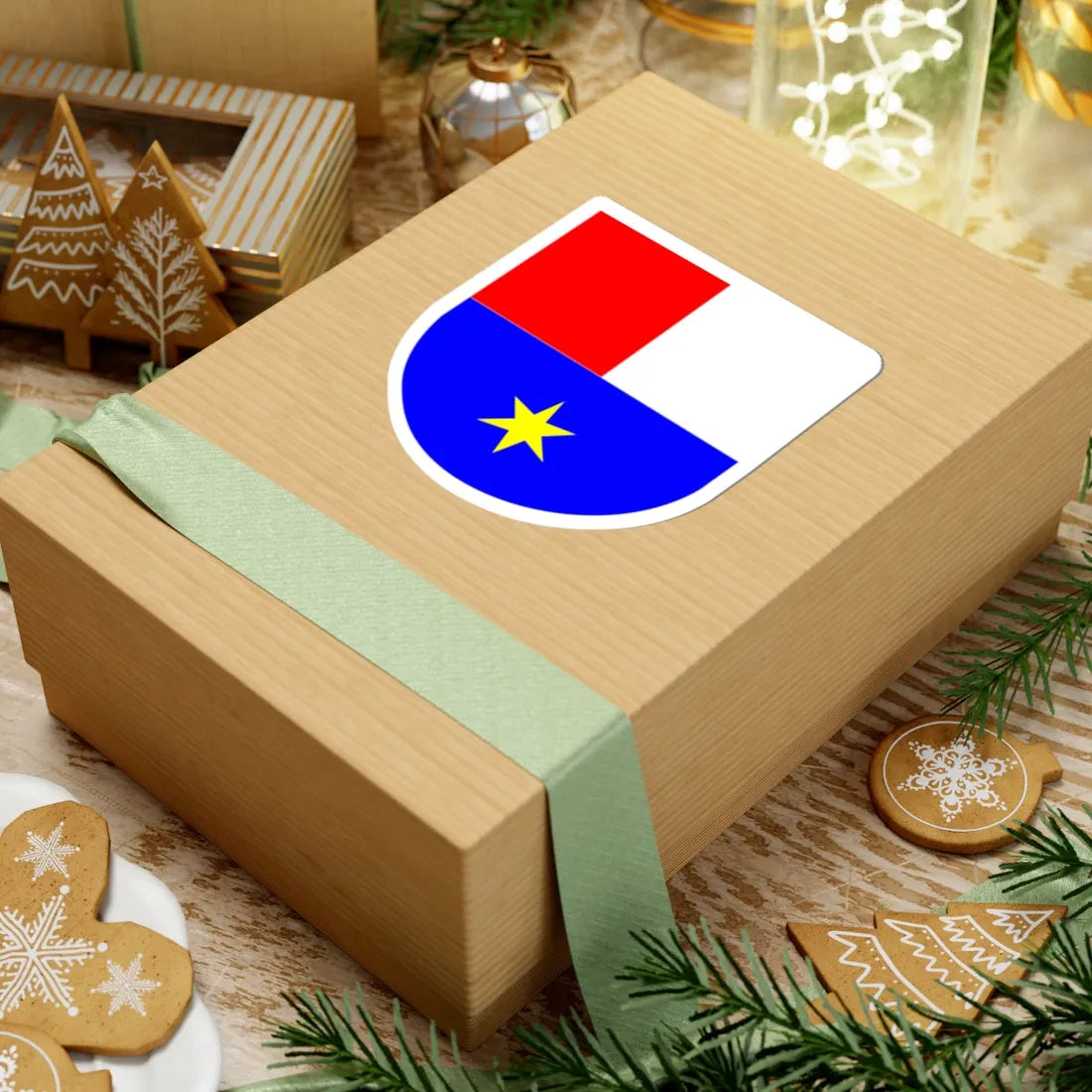 Međimurska županija grb (Croatia) (Coat of Arms) STICKER Vinyl Kiss-Cut Decal - The Sticker Space