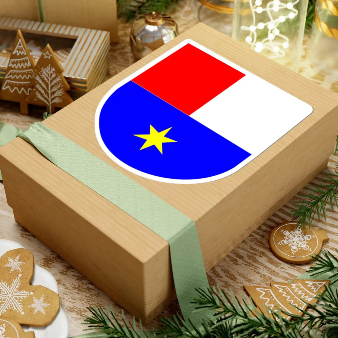 Međimurska županija grb (Croatia) (Coat of Arms) STICKER Vinyl Kiss-Cut Decal - The Sticker Space