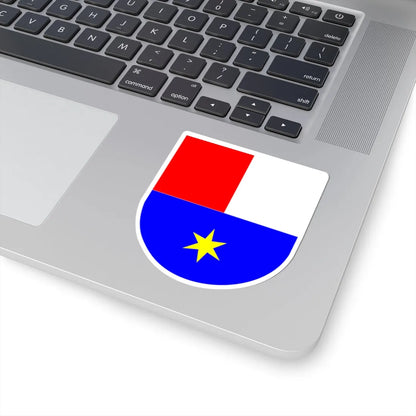 Međimurska županija grb (Croatia) (Coat of Arms) STICKER Vinyl Kiss-Cut Decal - The Sticker Space