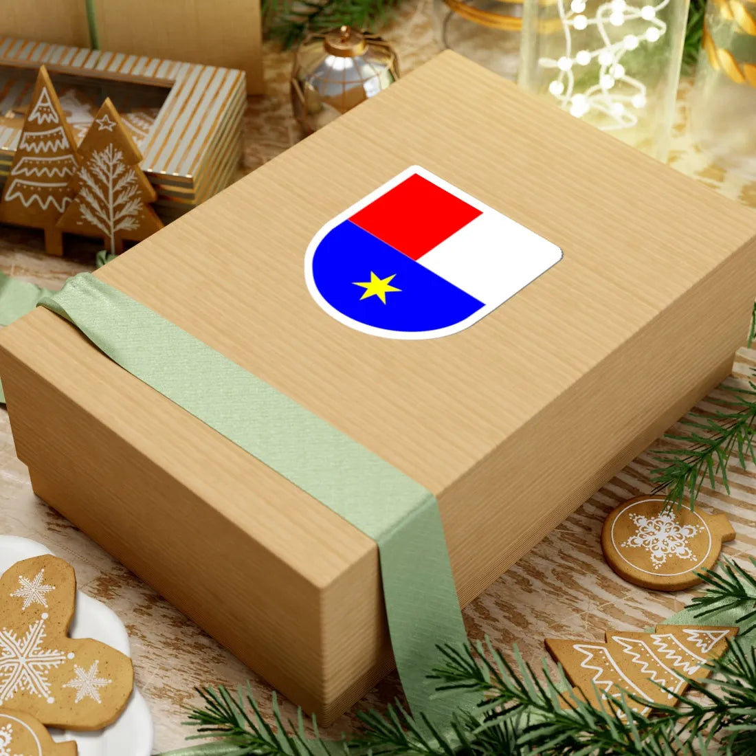 Međimurska županija grb (Croatia) (Coat of Arms) STICKER Vinyl Kiss-Cut Decal - The Sticker Space