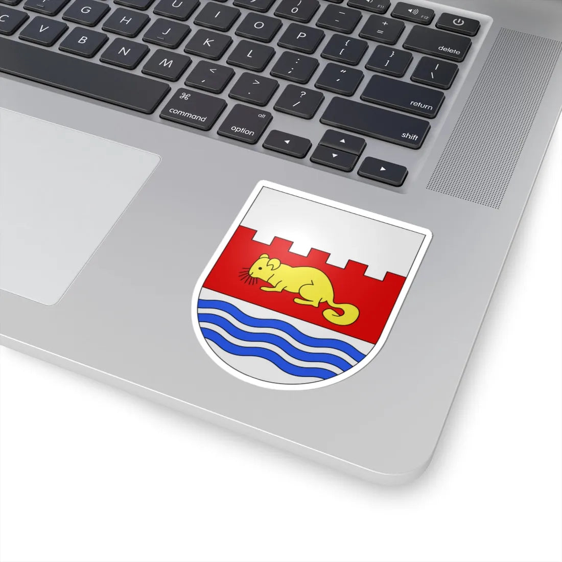 Melano-coat of arms (Switzerland) (Coat of Arms) STICKER Vinyl Kiss-Cut Decal - The Sticker Space