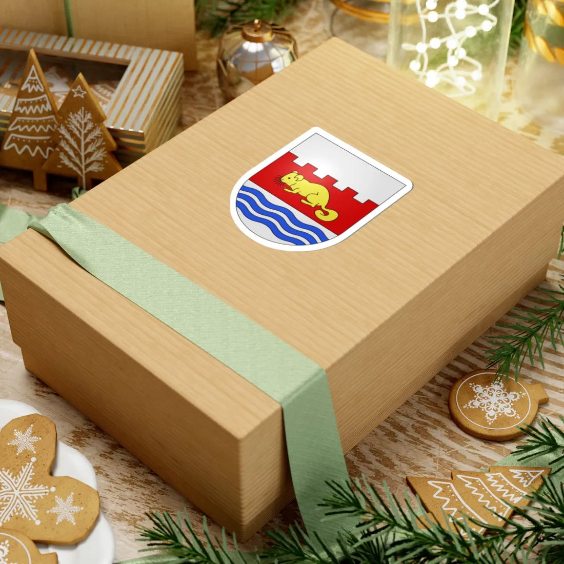 Melano-coat of arms (Switzerland) (Coat of Arms) STICKER Vinyl Kiss-Cut Decal - The Sticker Space