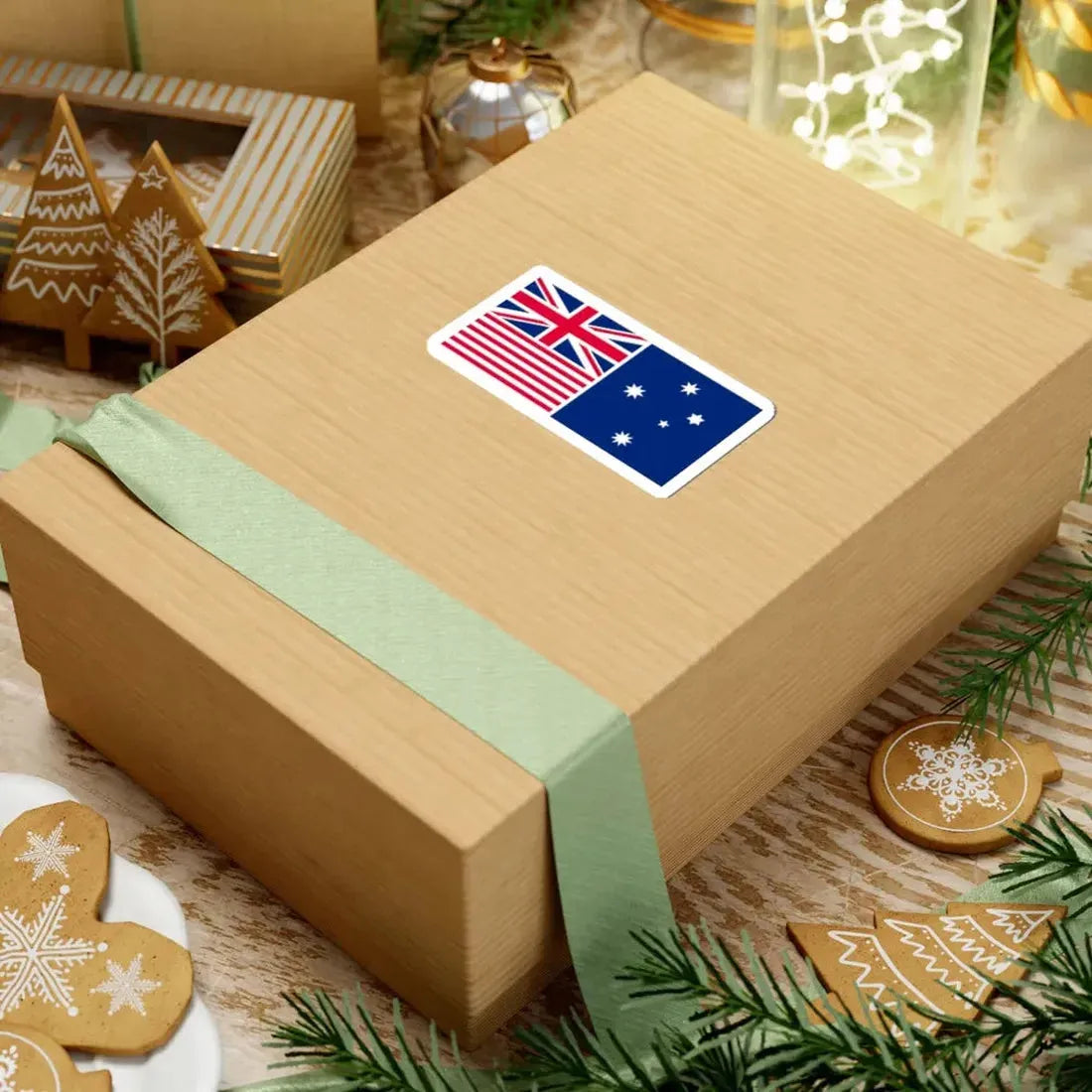 Melbourne Evening Herald flag blue (Australia) STICKER Vinyl Kiss-Cut Decal - The Sticker Space