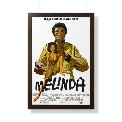 MELINDA 1972 - Framed Movie Poster 20" x 30" Walnut - The Sticker Space