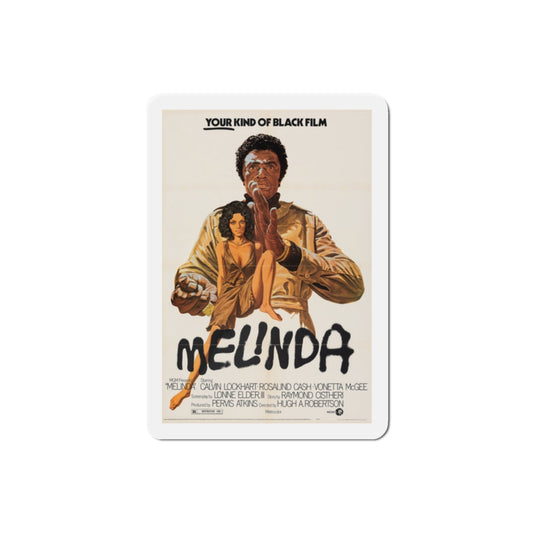 Melinda 1972 Movie Poster Die-Cut Magnet-2 Inch-The Sticker Space