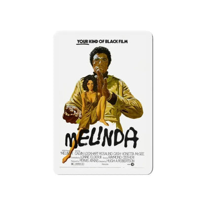 MELINDA 1972 Movie Poster - Refrigerator Magnet 3 Inch Die-Cut - The Sticker Space