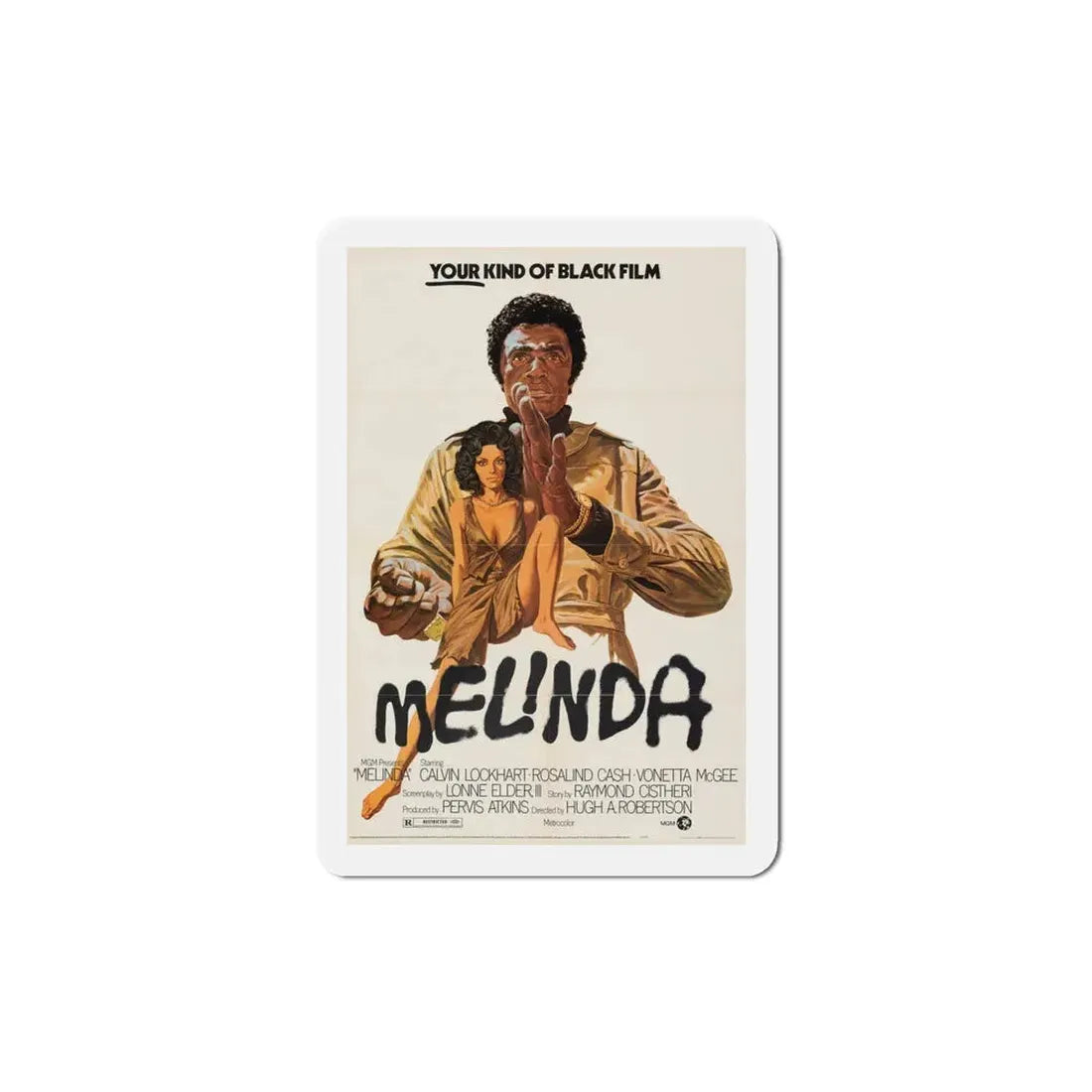 Melinda 1972 Movie Poster Refrigerator Magnet 4 Inch - The Sticker Space