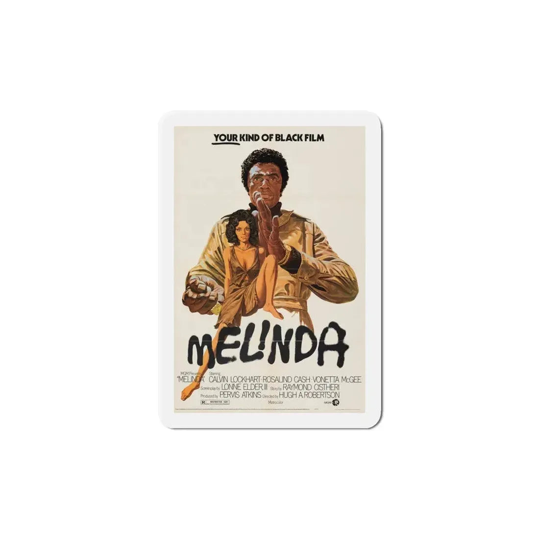 Melinda 1972 Movie Poster Refrigerator Magnet 6 Inch - The Sticker Space
