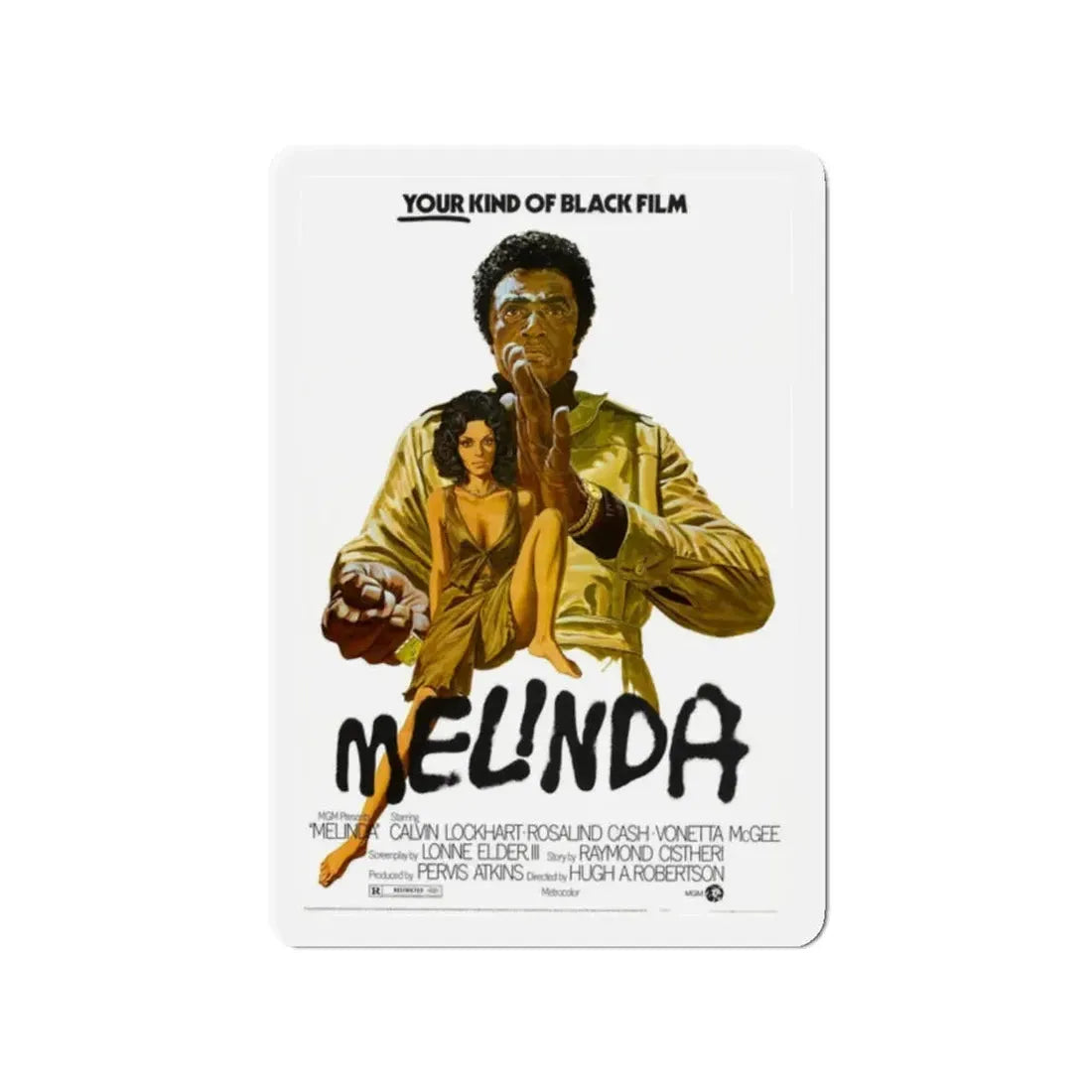 MELINDA 1972 Movie Poster - Refrigerator Magnet - The Sticker Space