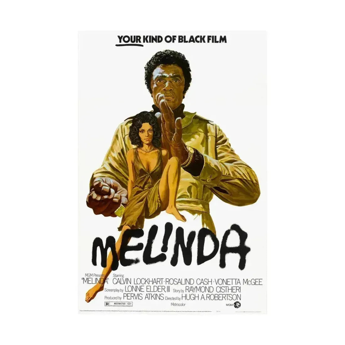 MELINDA 1972 - Paper Movie Poster - The Sticker Space