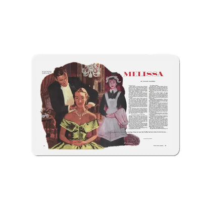 Melissa, part 2, Woman's Home Companion, May 1948 (Magazine Illustration) Refrigerator Magnet - The Sticker Space