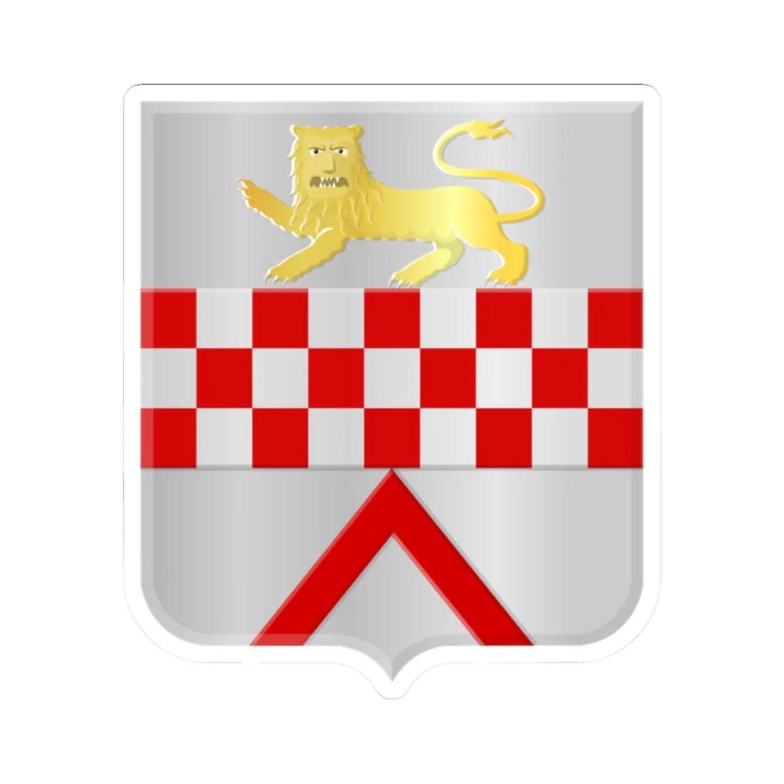 Melissant wapen (Netherlands) (Coat of Arms) STICKER Vinyl Kiss-Cut Decal 2 Inch White - The Sticker Space