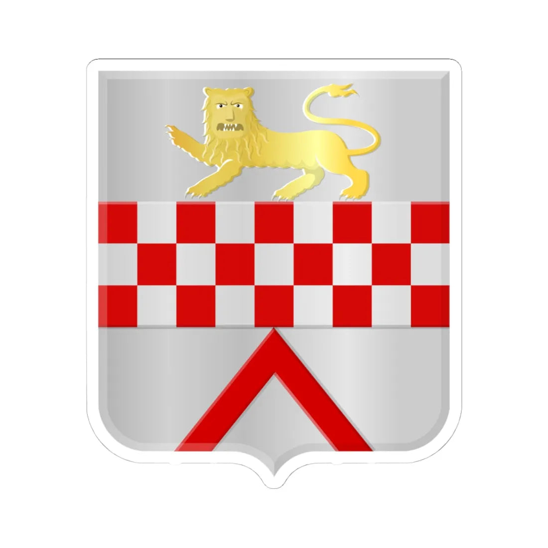 Melissant wapen (Netherlands) (Coat of Arms) STICKER Vinyl Kiss-Cut Decal 4 Inch White - The Sticker Space