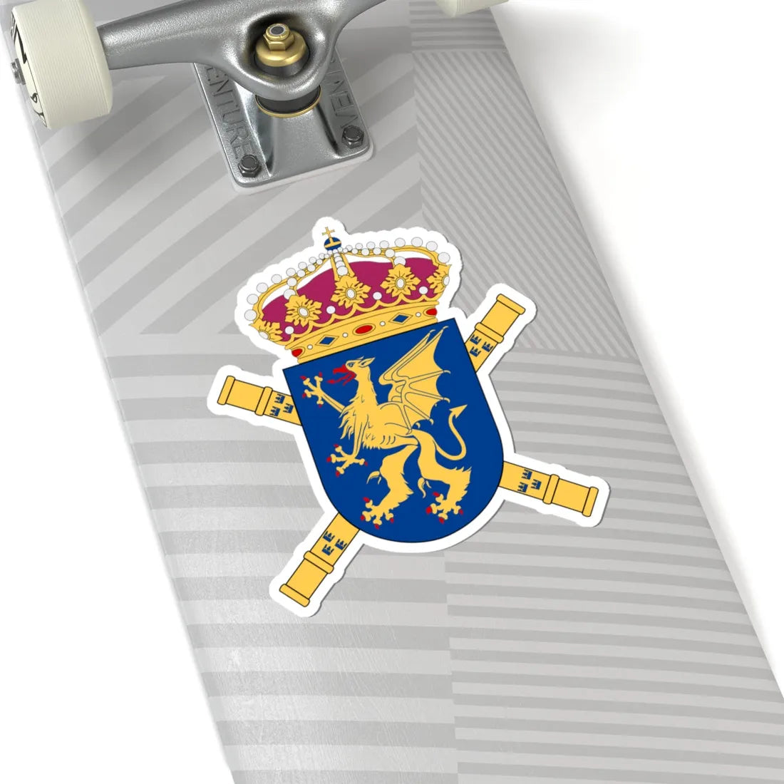 Mellersta arméfördelningen vapen (Sweden) (Coat of Arms) STICKER Vinyl Kiss-Cut Decal - The Sticker Space