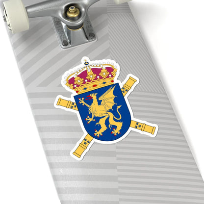 Mellersta arméfördelningen vapen (Sweden) (Coat of Arms) STICKER Vinyl Kiss-Cut Decal - The Sticker Space