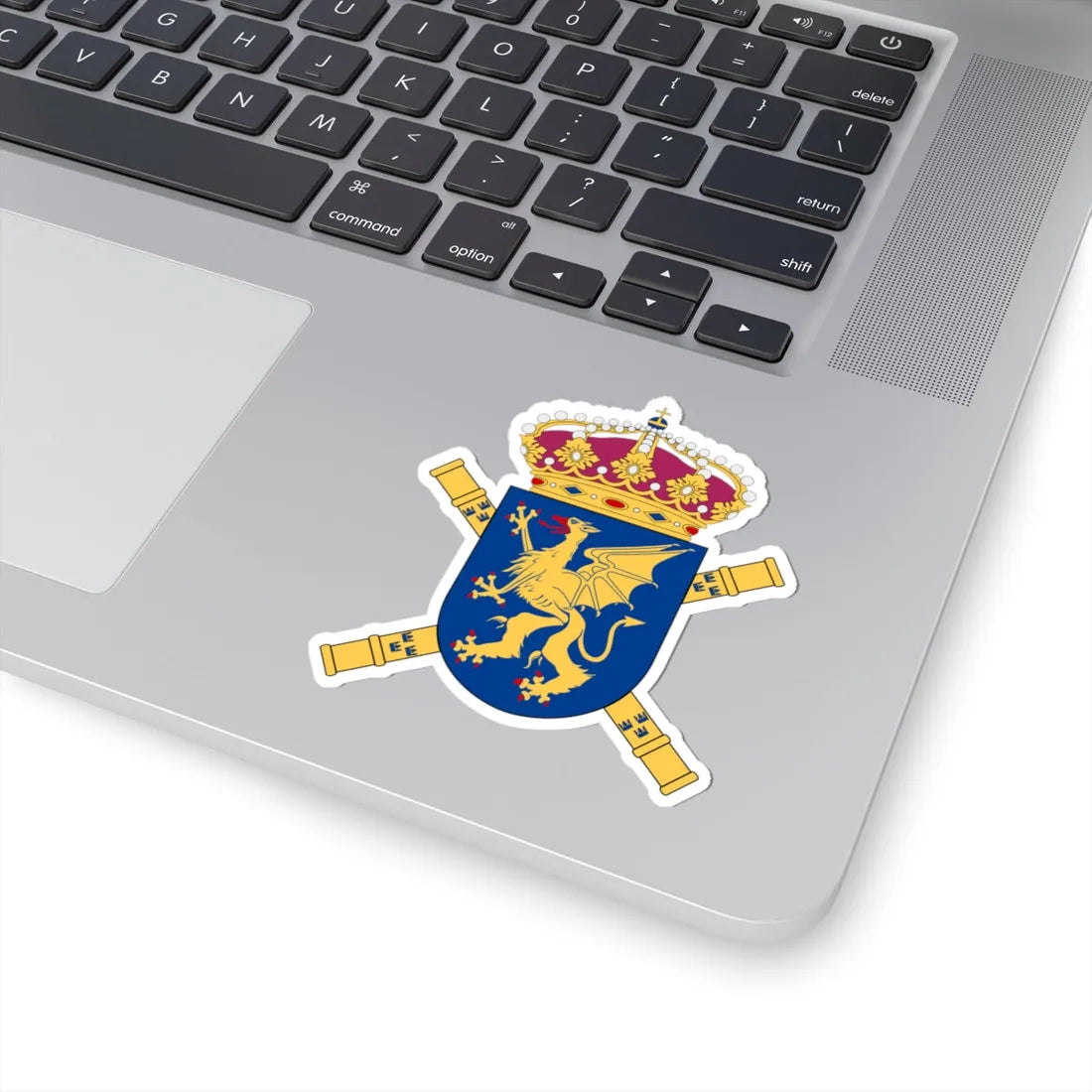 Mellersta arméfördelningen vapen (Sweden) (Coat of Arms) STICKER Vinyl Kiss-Cut Decal - The Sticker Space
