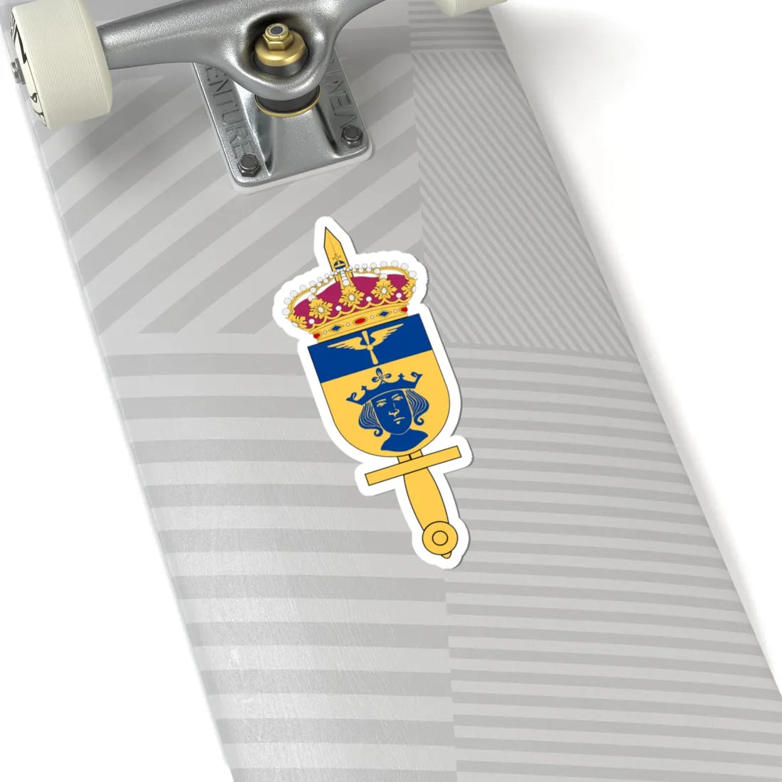 Mellersta flygkommandot vapen (Sweden) (Coat of Arms) STICKER Vinyl Kiss-Cut Decal - The Sticker Space
