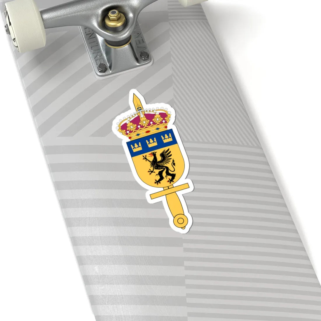 Mellersta militärdistriktsstaben vapen (Sweden) (Coat of Arms) STICKER Vinyl Kiss-Cut Decal - The Sticker Space