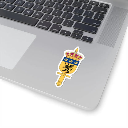 Mellersta militärdistriktsstaben vapen (Sweden) (Coat of Arms) STICKER Vinyl Kiss-Cut Decal - The Sticker Space