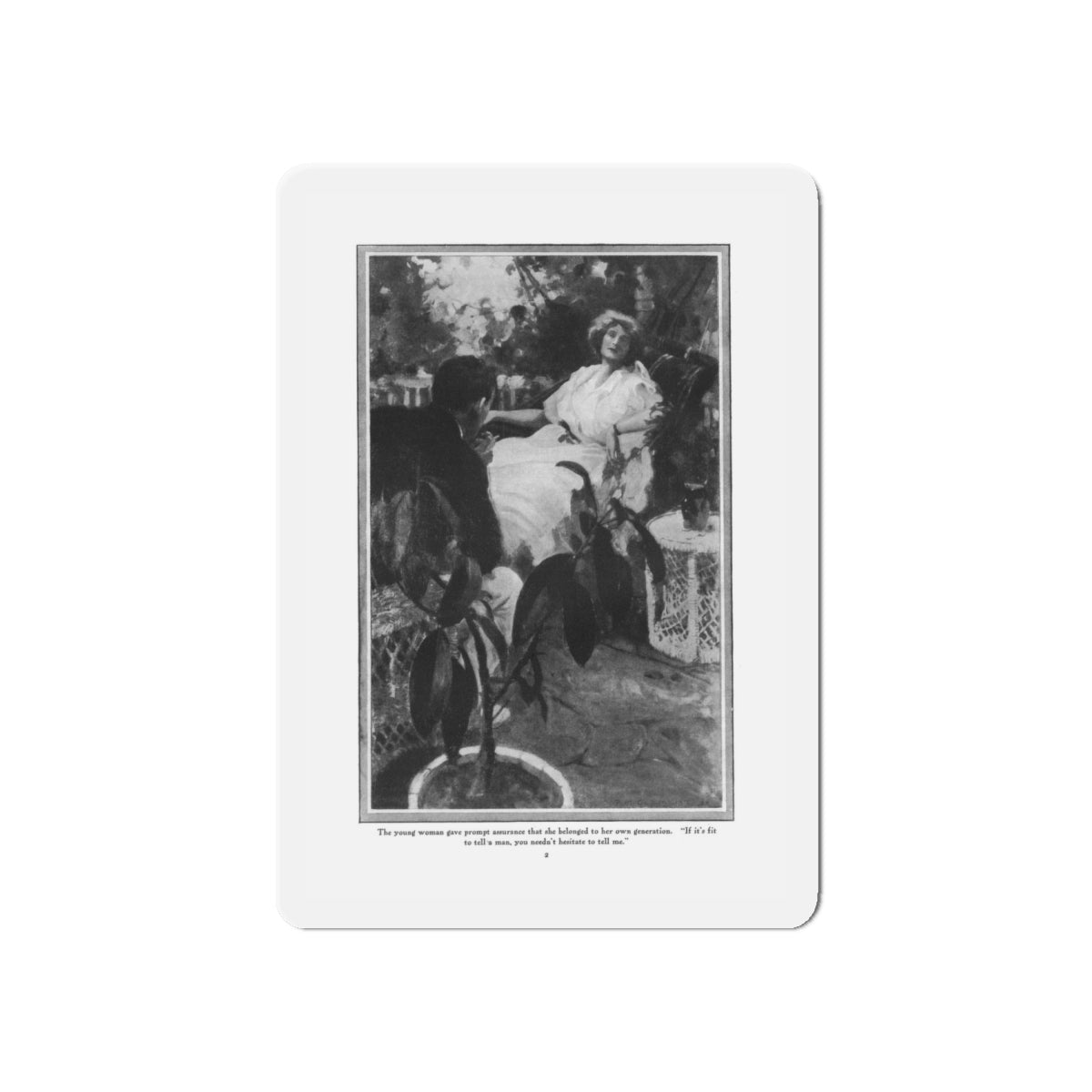 Mellowing Money (1), Everybody's Magazine, August 1923 (Magazine Illustration) Refrigerator Magnet-6 × 6"-The Sticker Space