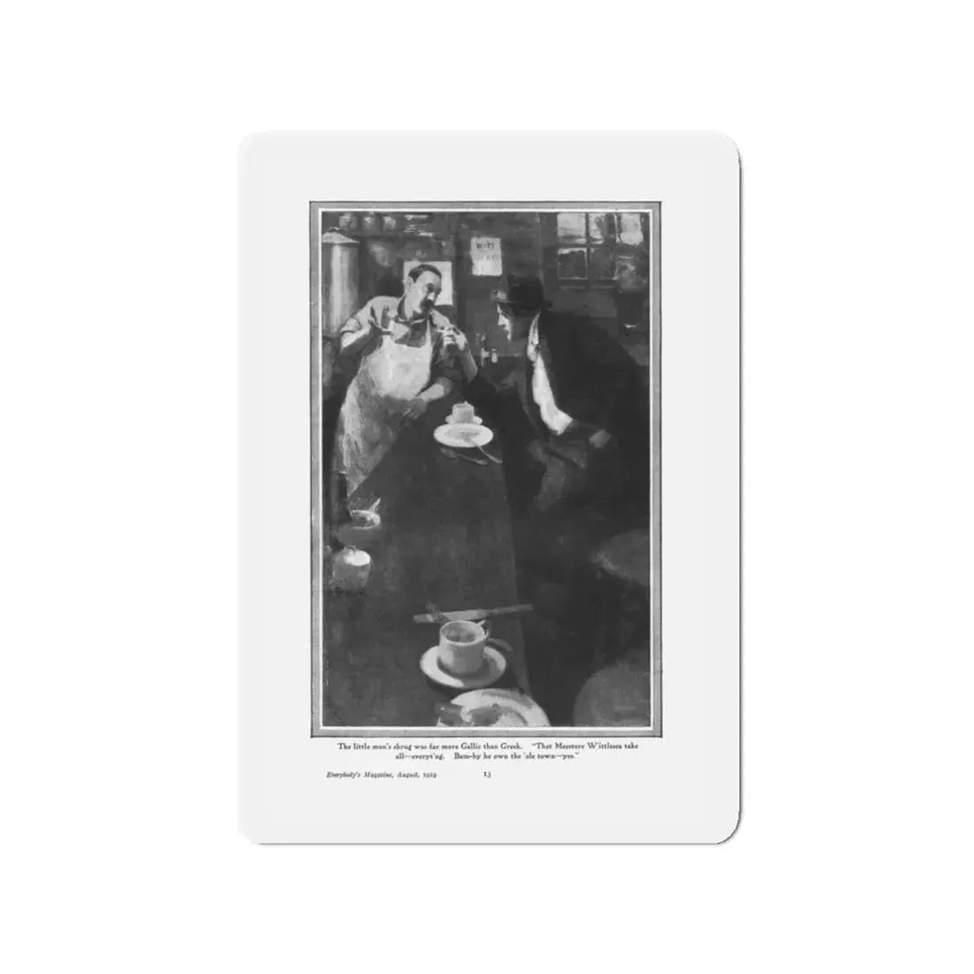 Mellowing Money (2), Everybody's Magazine, August 1923 (Magazine Illustration) Refrigerator Magnet - The Sticker Space