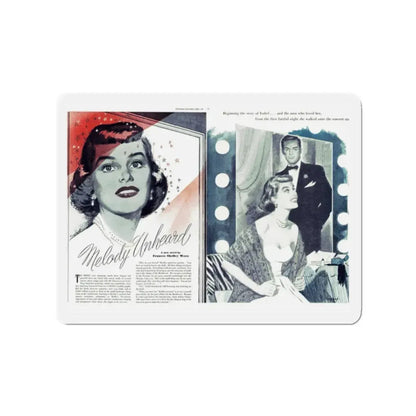 Melody Unheard (Pt. 1), Chatelaine, November 1949 (Magazine Illustration) Refrigerator Magnet - The Sticker Space