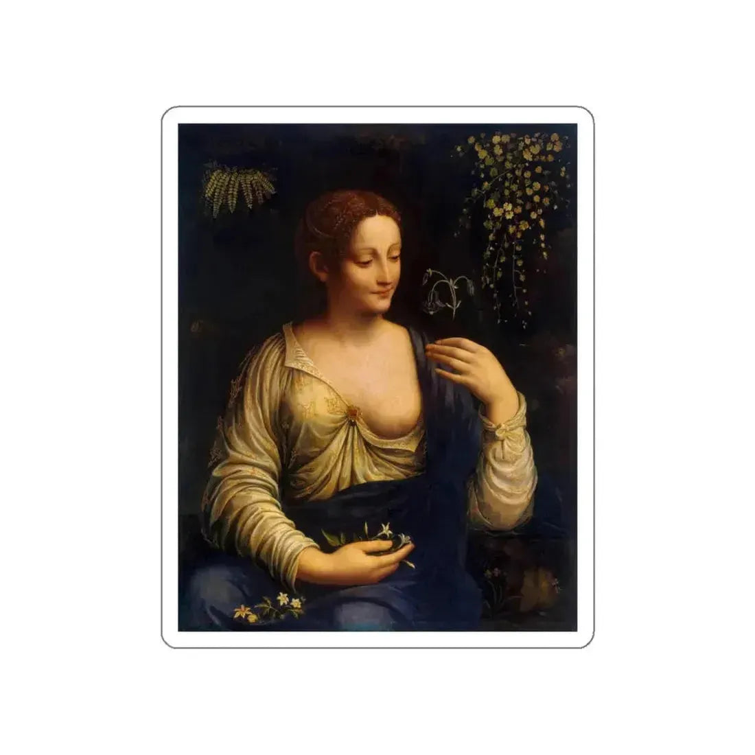 MELZI, Francesco - Flora (Artwork) STICKER Vinyl Die-Cut Decal White Die-Cut 5 Inch - The Sticker Space