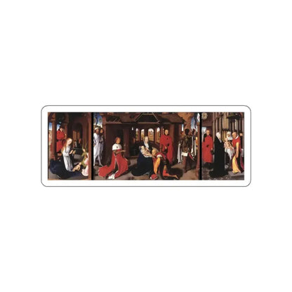 MEMLING, Hans -early- Triptych (Artwork) STICKER Vinyl Die-Cut Decal White Die-Cut 3 Inch - The Sticker Space