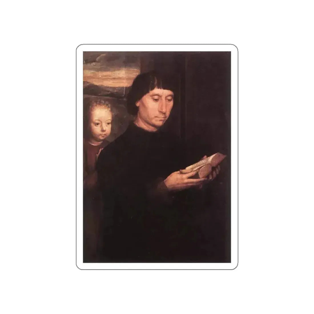 MEMLING, Hans -late- Donor (Artwork) STICKER Vinyl Die-Cut Decal White Die-Cut 4 Inch - The Sticker Space