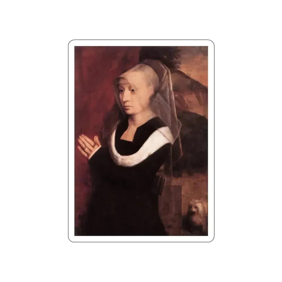 MEMLING, Hans -late- Donor2 (Artwork) STICKER Vinyl Die-Cut Decal White Die-Cut 2 Inch - The Sticker Space