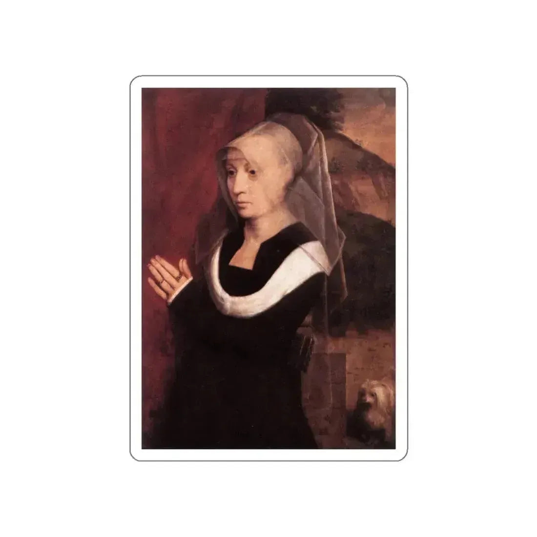 MEMLING, Hans -late- Donor2 (Artwork) STICKER Vinyl Die-Cut Decal White Die-Cut 5 Inch - The Sticker Space