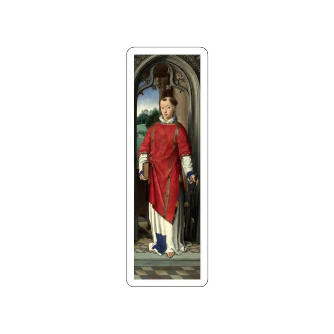 MEMLING, Hans - Saint Lawrence (Artwork) STICKER Vinyl Die-Cut Decal - The Sticker Space