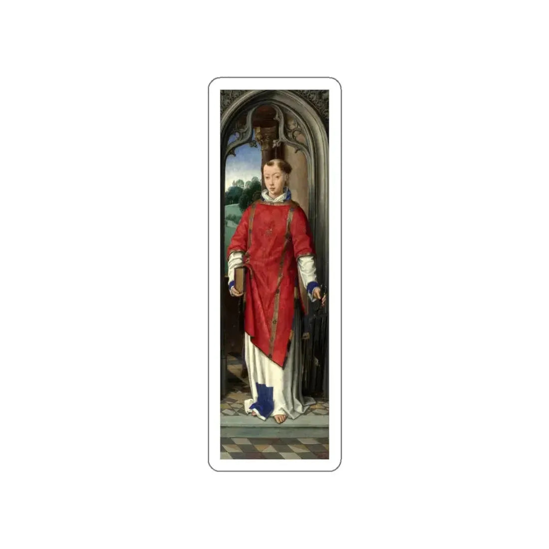 MEMLING, Hans - Saint Lawrence (Artwork) STICKER Vinyl Die-Cut Decal - The Sticker Space