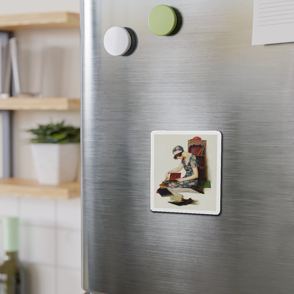 Memories (Magazine Illustration) Refrigerator Magnet-The Sticker Space