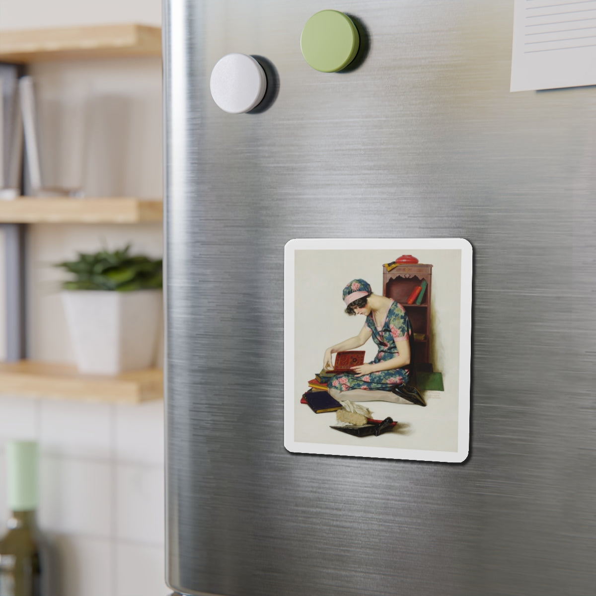 Memories (Magazine Illustration) Refrigerator Magnet-The Sticker Space