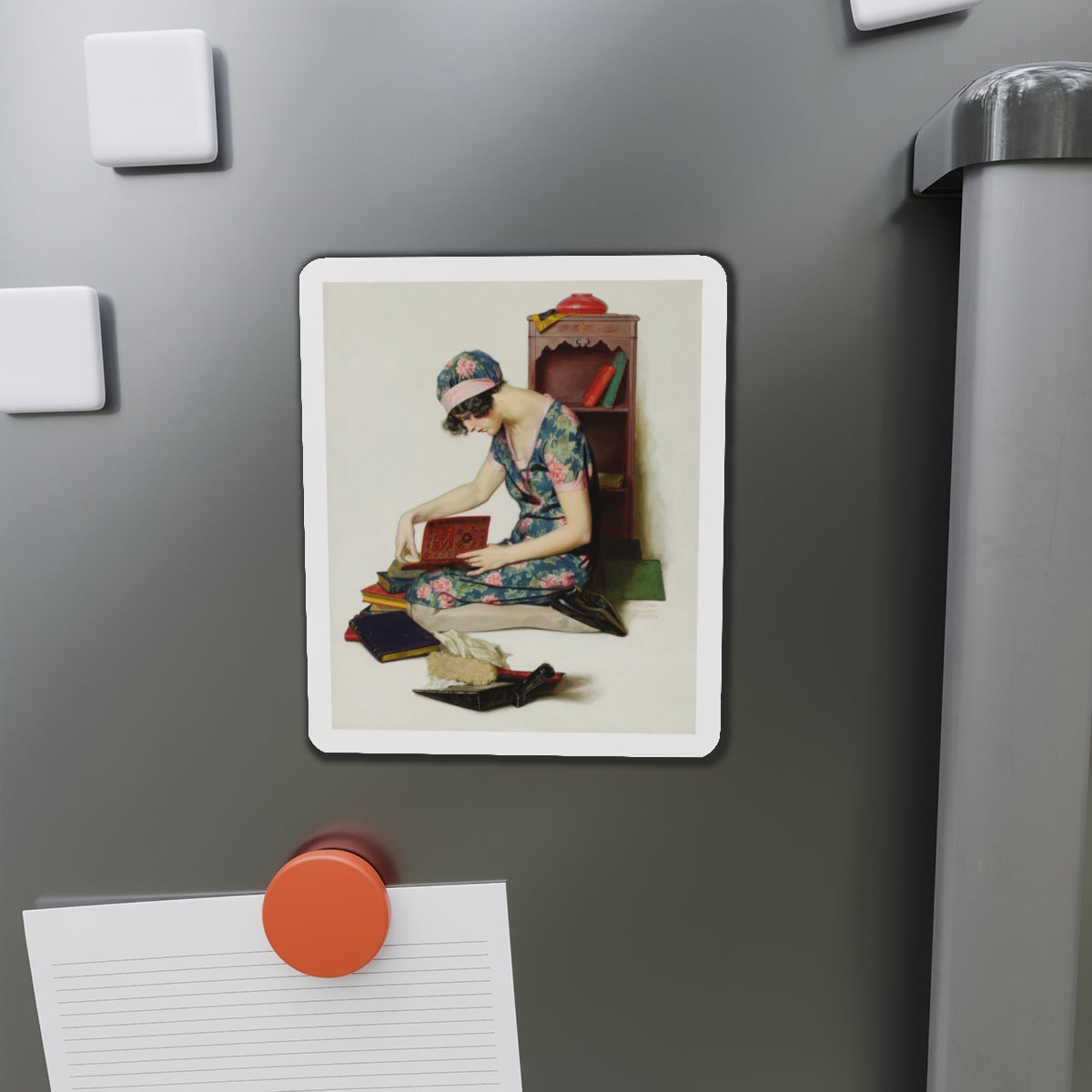 Memories (Magazine Illustration) Refrigerator Magnet-The Sticker Space