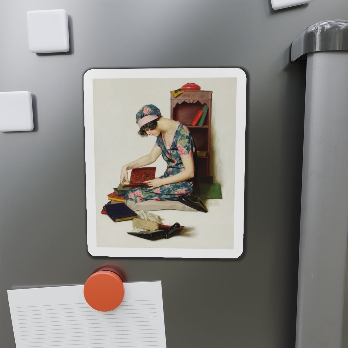 Memories (Magazine Illustration) Refrigerator Magnet-The Sticker Space